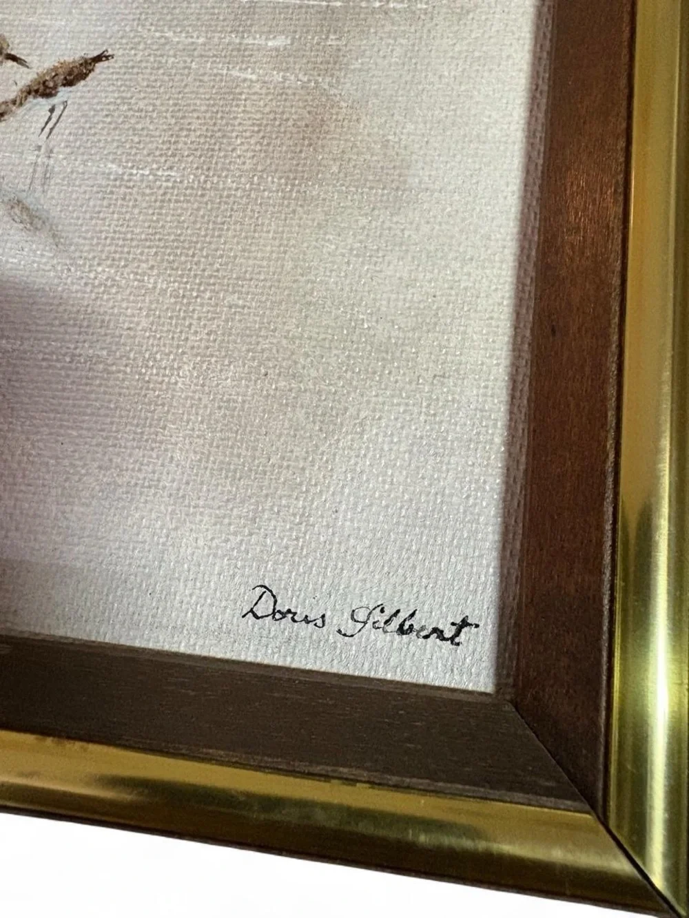 Doris Gilbert vintage framed